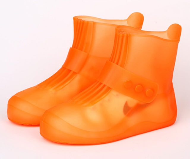 Cubierta de zapato impermeable a prueba de lluvia para hombres y mujeres cubierta de zapato inferior gruesa resistente al desgaste