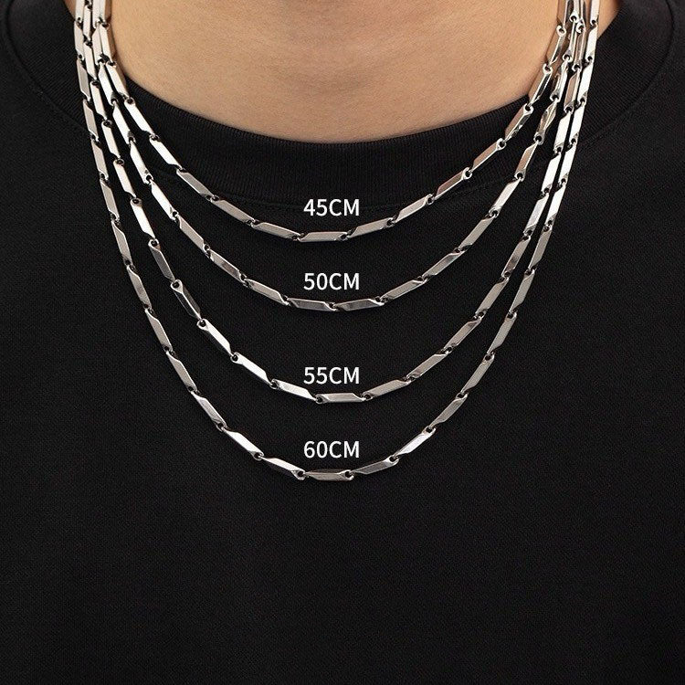 Accessoires d'ornement en titane et acier, tendance, Style Simple, personnalité, sens élevé, accessoires d'ornement européens et américains