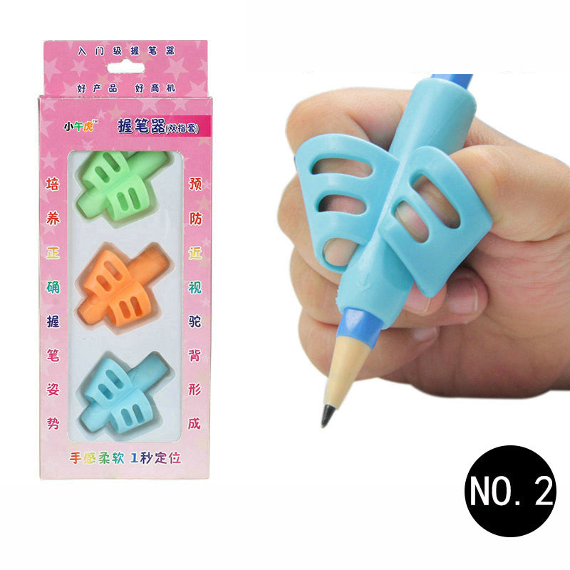 Porte-stylo de papeterie pour enfants, posture d'écriture correcte pour étudiants, dessin animé