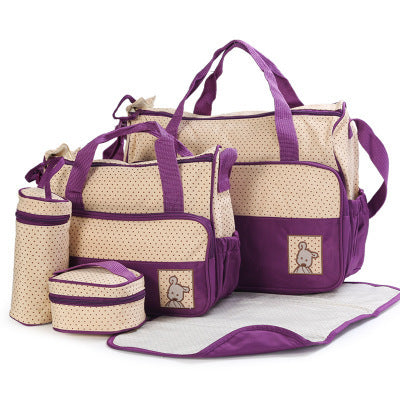 Sac à couches pour bébé, costumes pour maman, porte-biberon, poussette, ensembles de sacs à couches de maternité