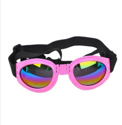 Gafas de sol para perros, gafas impermeables plegables de tamaño mediano, gafas de protección UV para mascotas