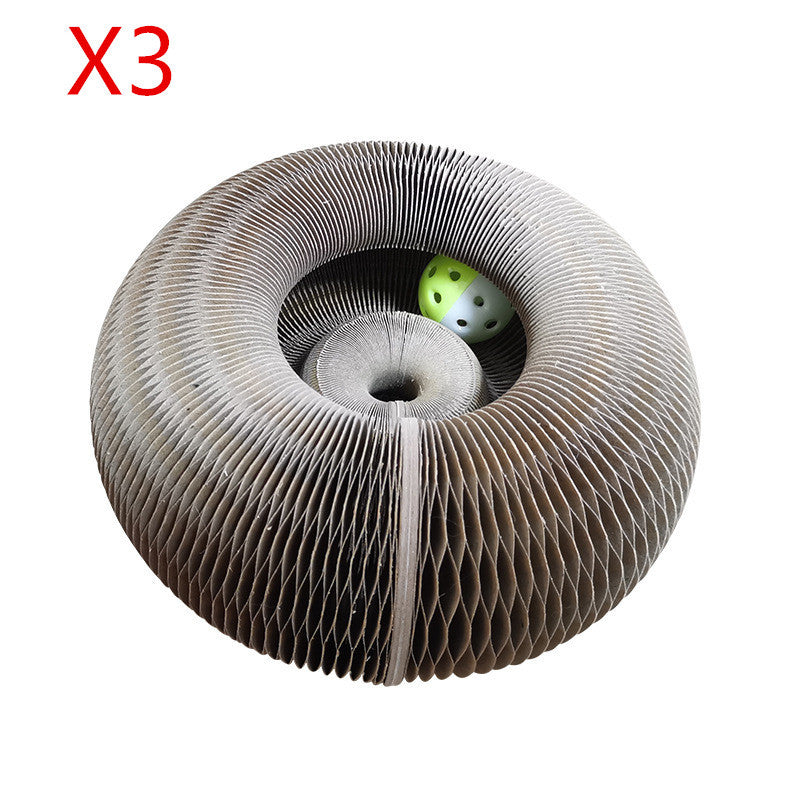 Rascador para gatos con forma divertida, rascador para gatos 2 en 1, órgano mágico, plegable, práctico, reciclable, duradero