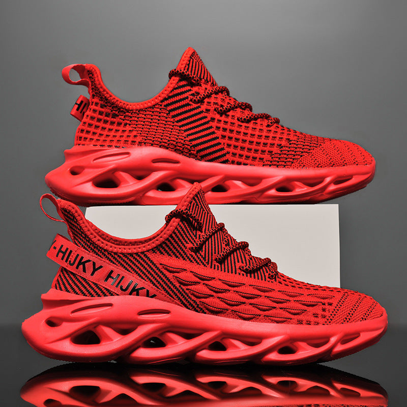 Jinjiang – chaussures légères à fond torsadé pour hommes, baskets Fly-kit en maille torsadée, chaussures collantes froides