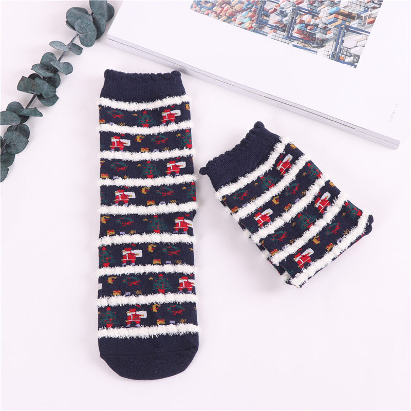 Chaussettes de Noël mignonnes du Père Noël