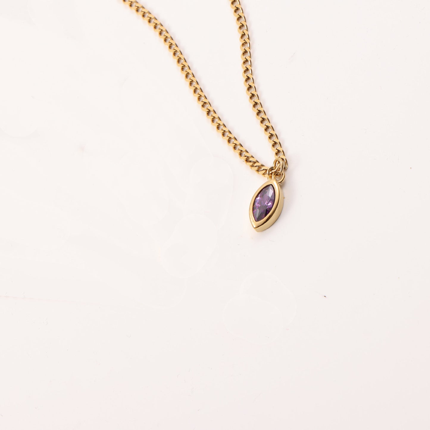 Fashion Multicolor Eye Zircon Necklace