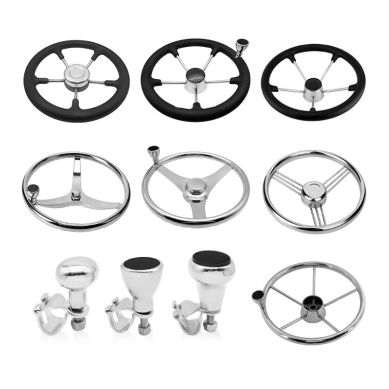 Accessoires marins de yacht de volant d'acier inoxydable