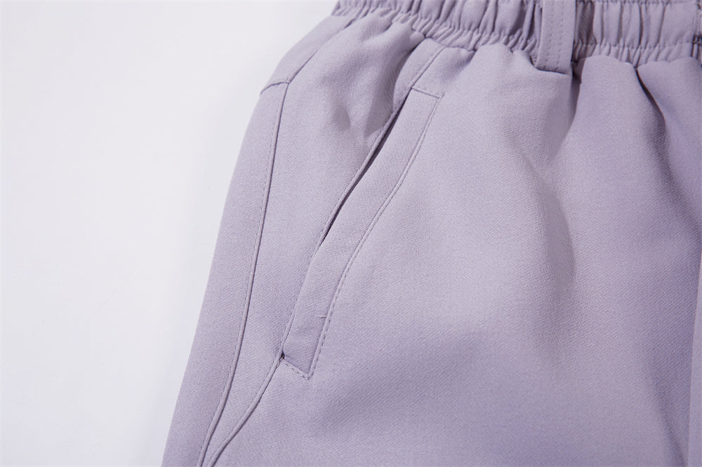 Men's Split Deconstruction Design Stitching Straight Casual Trousers