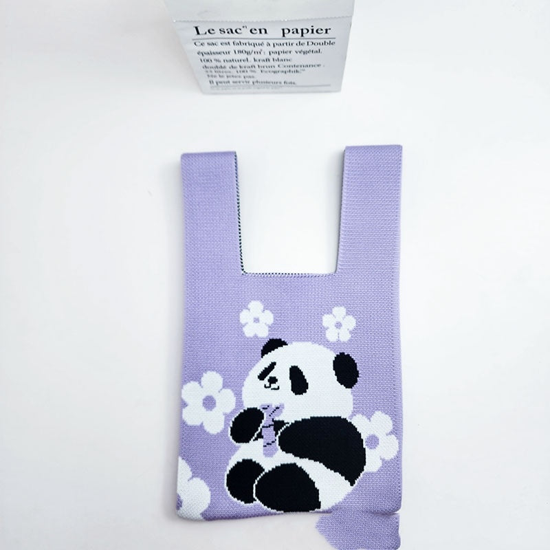 Trend Knitting Hand Bag Bucket Bag Gift