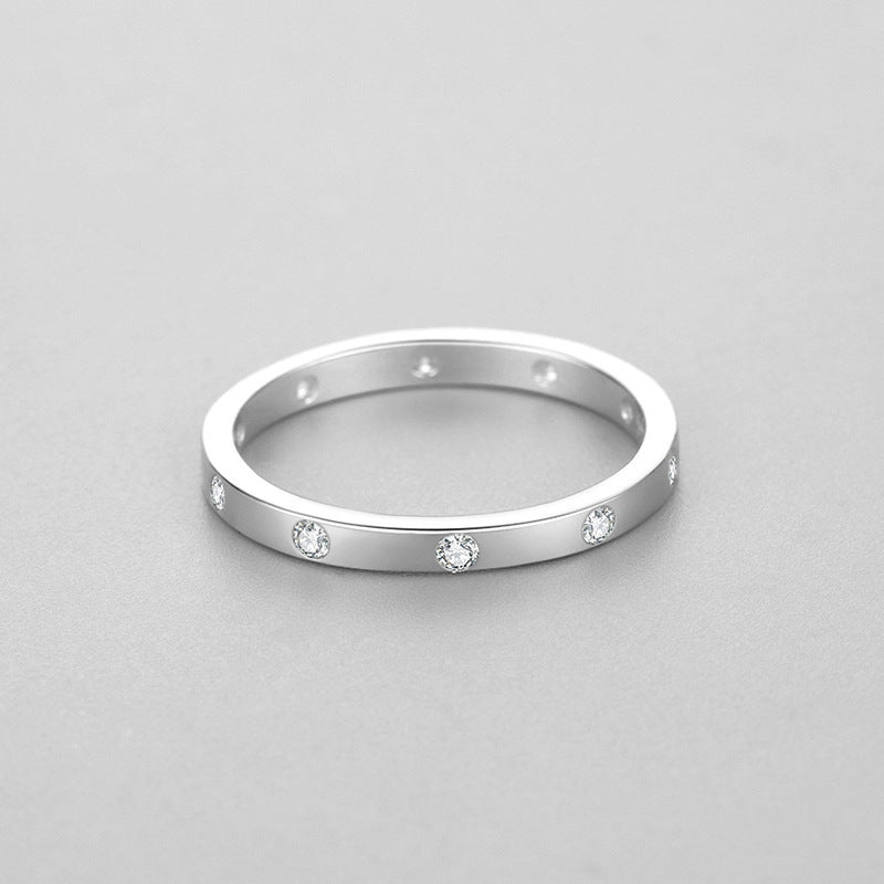 Women's Special-interest Design S925 Sterling Silver Simple Geometric Ring