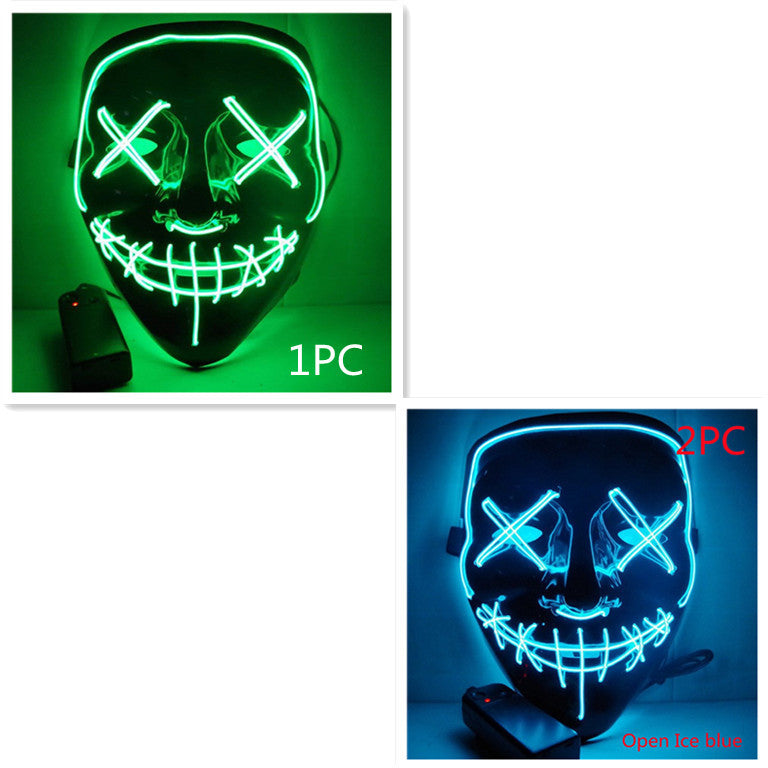 Máscara luminosa Line Up Festive Led Glitter Grimace