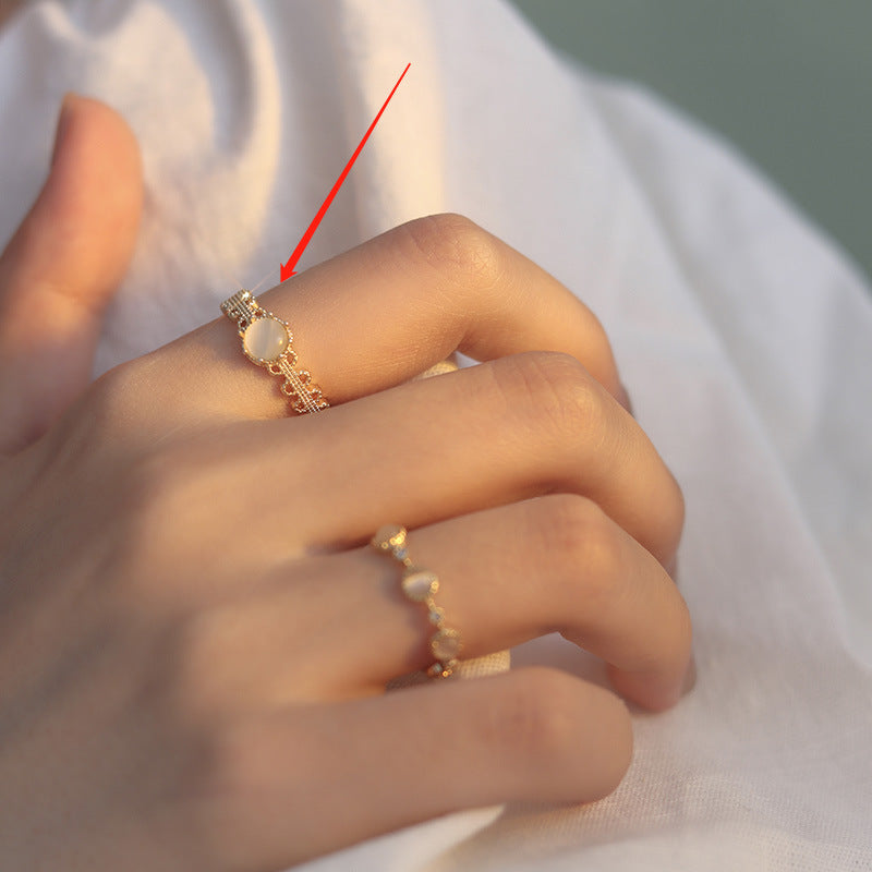 Women's Adjustable Ins Niche Design Ring