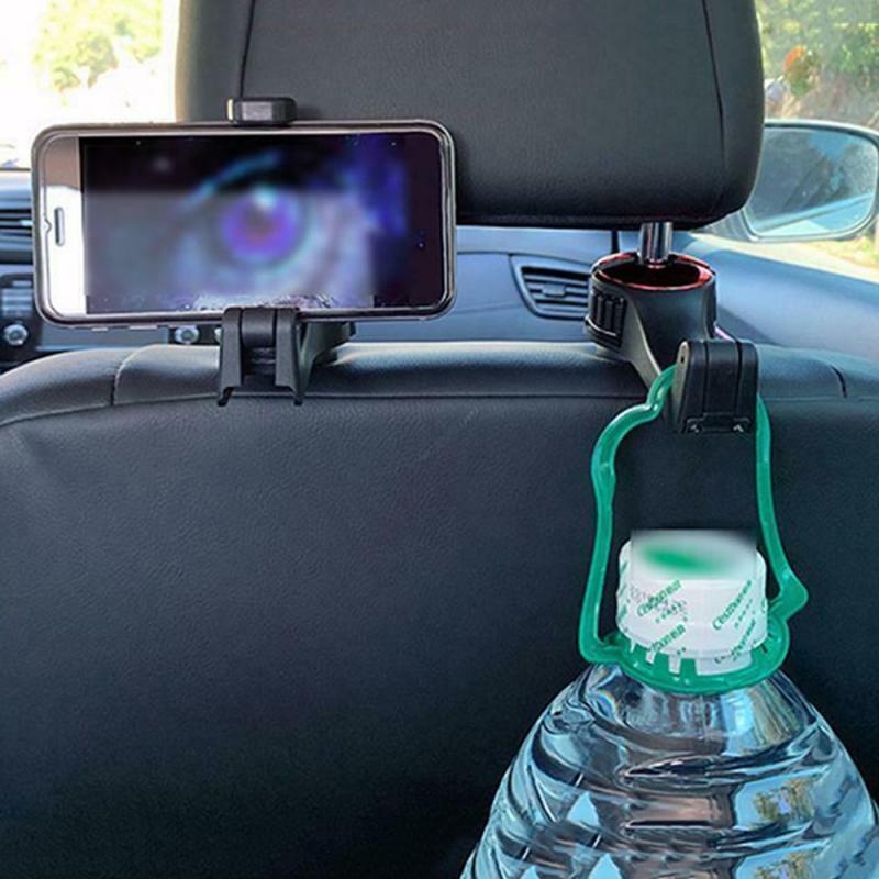 Crochet d'appui-tête de voiture, support de téléphone pour voiture, cintre de voiture pour siège arrière A4 B6, crochet de rangement, support de téléphone, Clip de fixation automatique