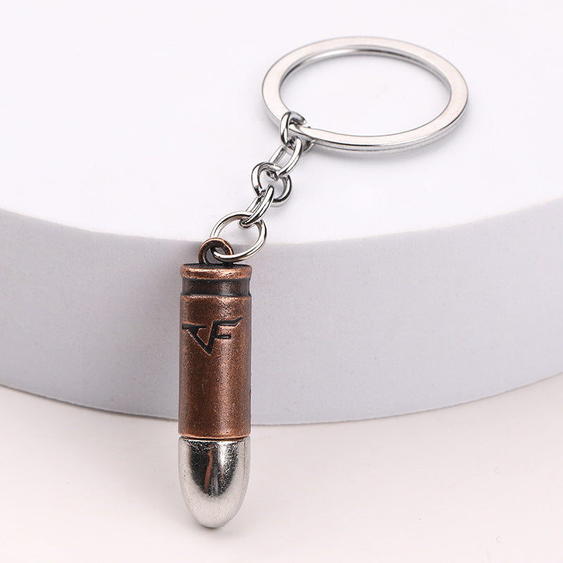 Pendentif porte-clés en métal modèle Bullet