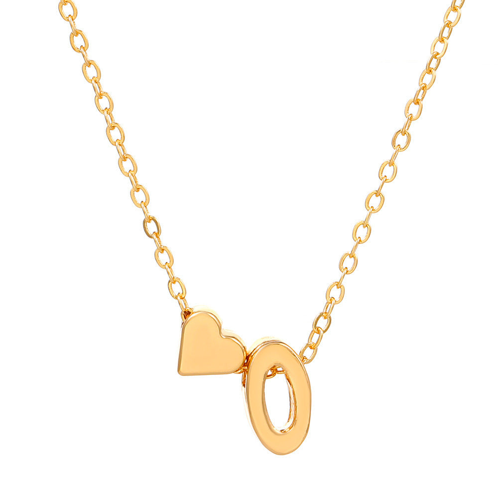 European And American Fashion Love 26 English Letter Simplicity Necklace