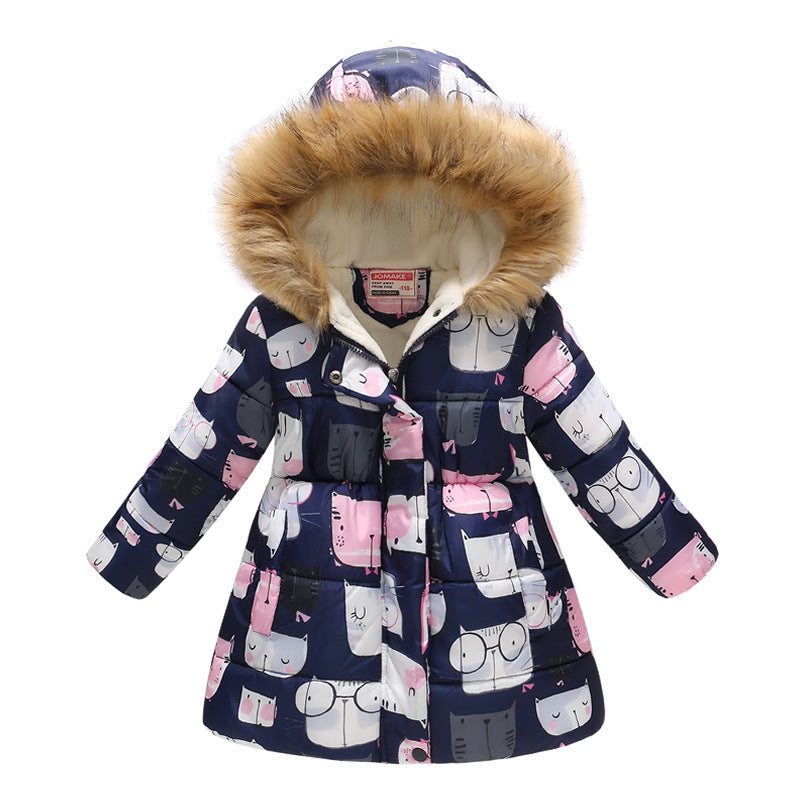 Vestes d'hiver pour enfants, manteau rembourré en coton