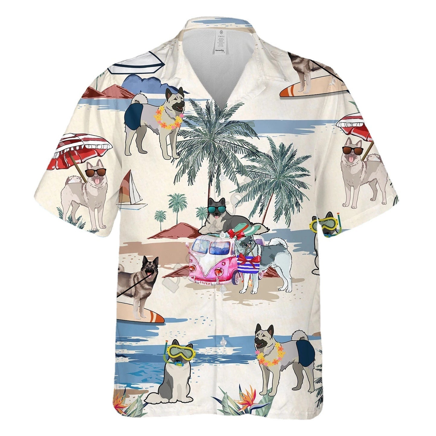 Men's Short Sleeve Loose Lapels Cardigan Top