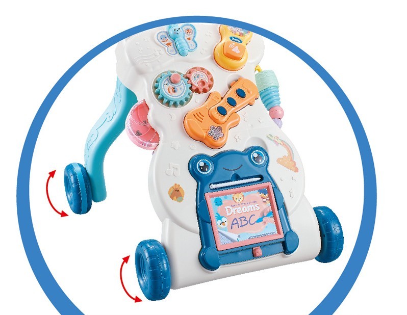 Juguetes educativos para niños, andador Musical multifuncional, carrito antivuelco