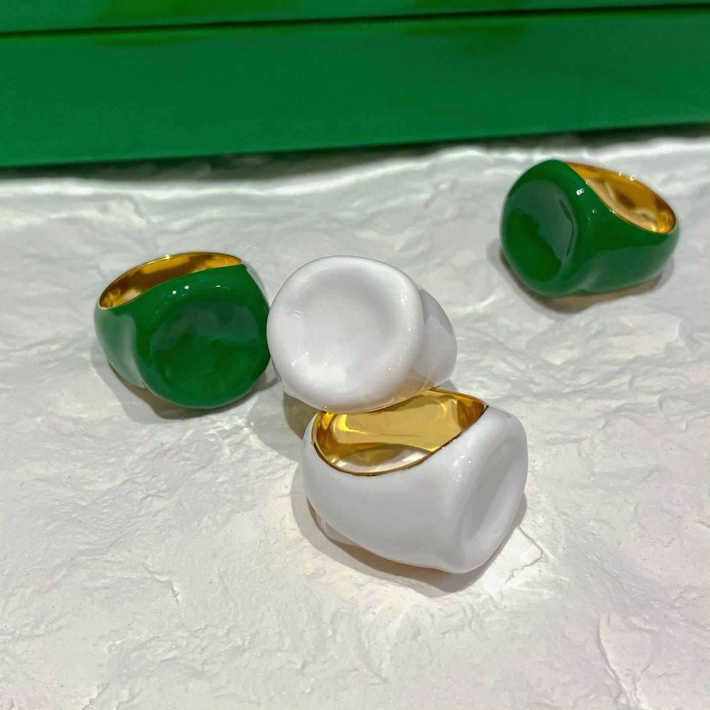 Fashion Personalized Niche Design Enamel Ring For Women