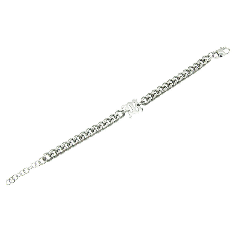 Titanium Steel Cuban Link Chain Bracelet