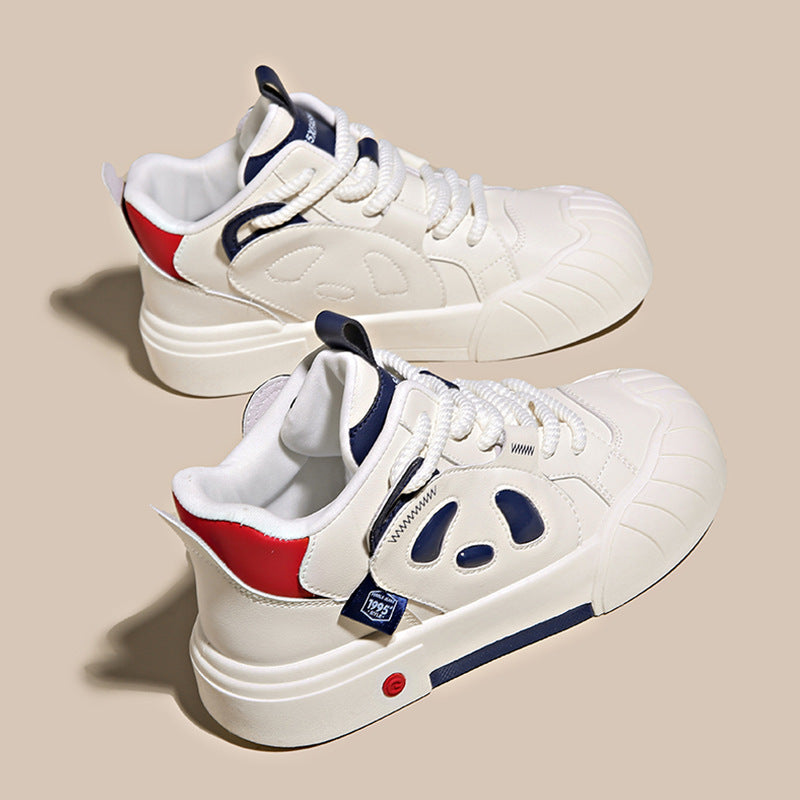 Chaussures décontractées en velours pour femmes, Niche Panda Plus, automne et hiver