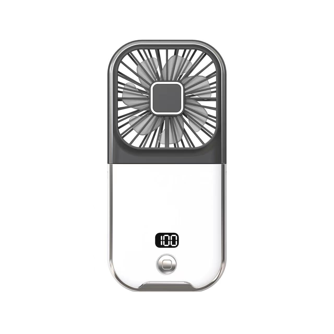 Ventilador pequeño portátil plegable con pantalla digital