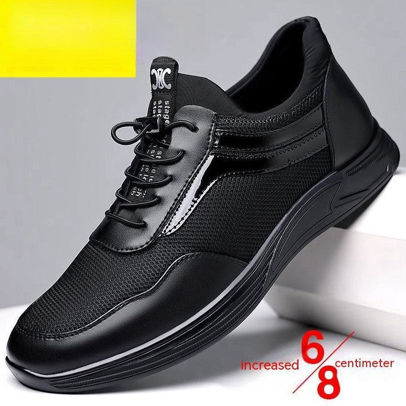 Zapatos con alzas informales de fondo suave para hombre