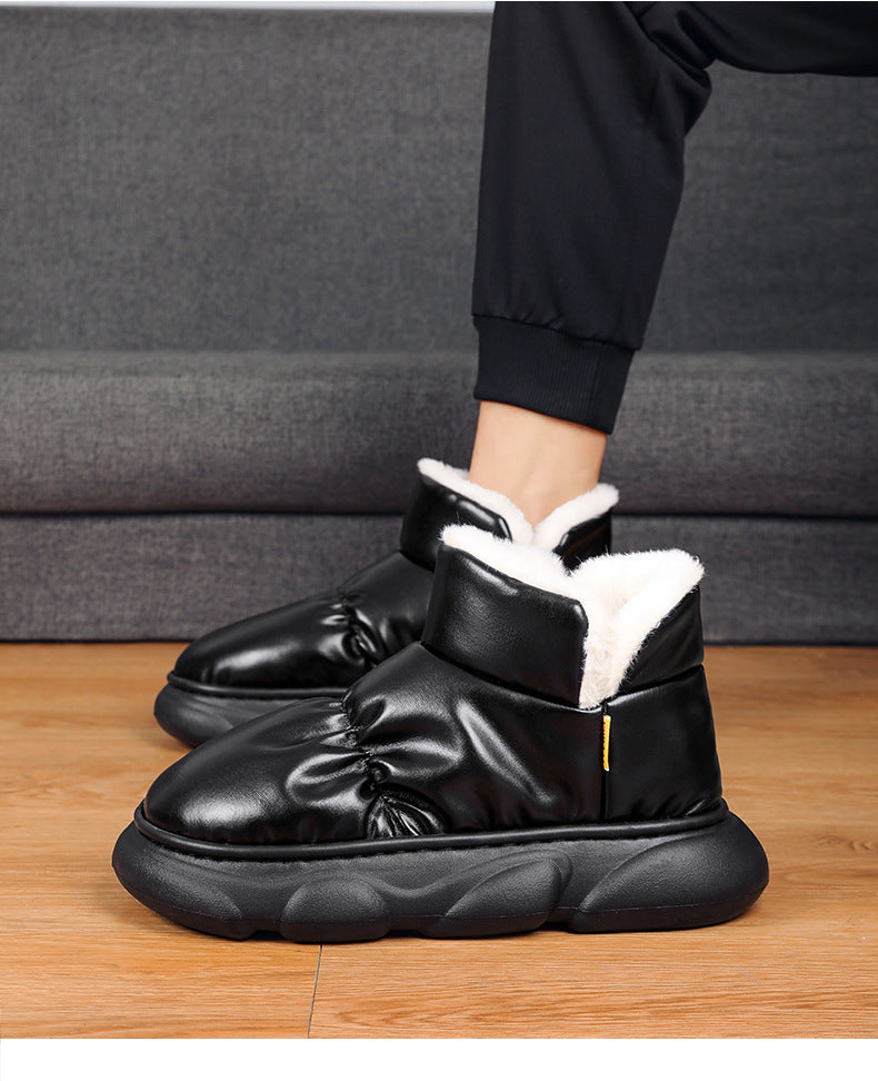 Zapatos de pan de invierno para hombre Botas de nieve gruesas con forro polar