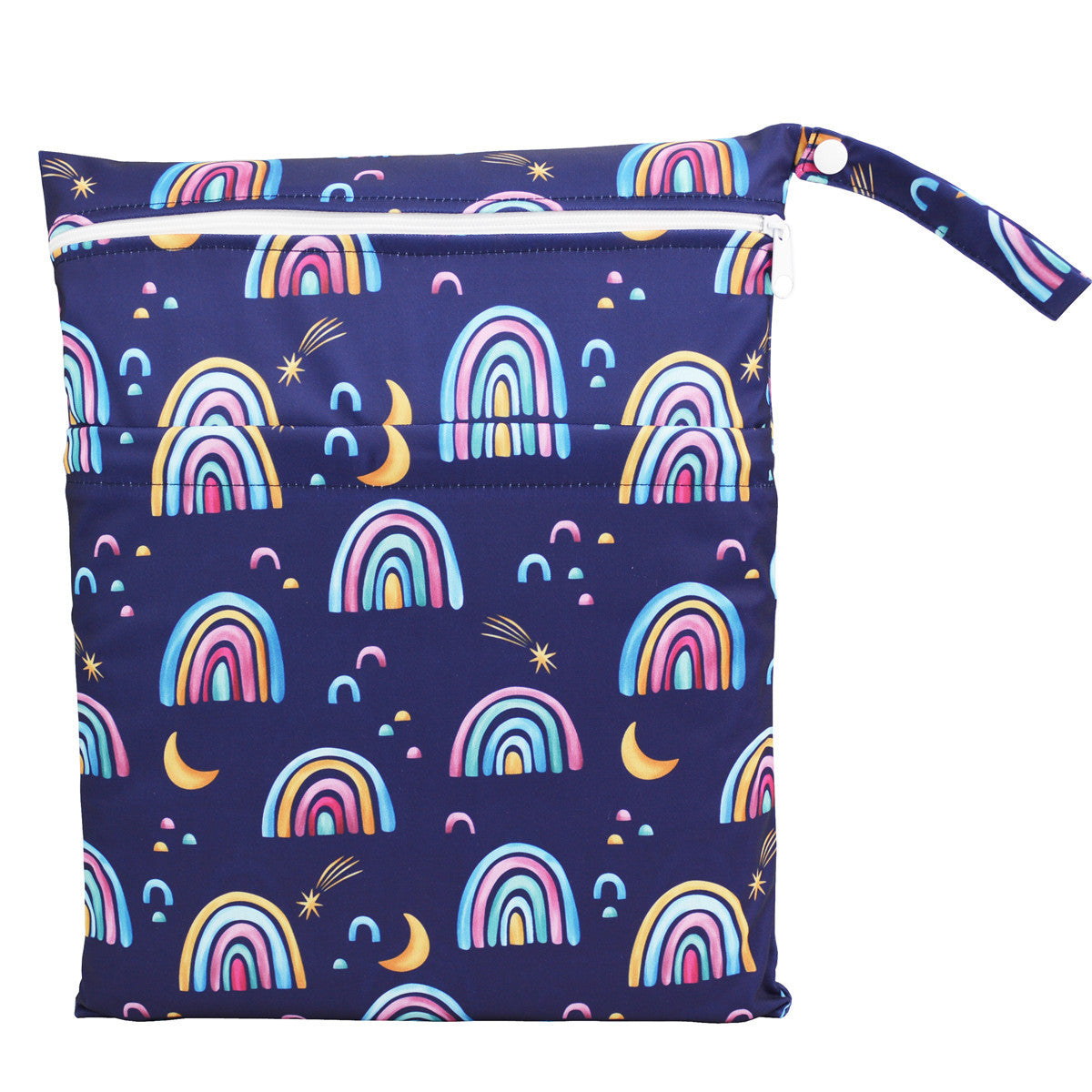 Bolsa de pañales con errores de gran capacidad y doble bolsillo, tamaño mediano