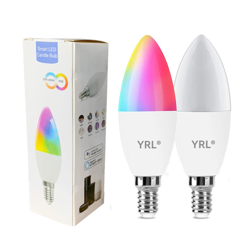 Lampe Led intelligente WifI E14 RGB CW WW, ampoule à intensité variable 85-265V, commande vocale, Alexa Google Home, pour la décoration de la maison