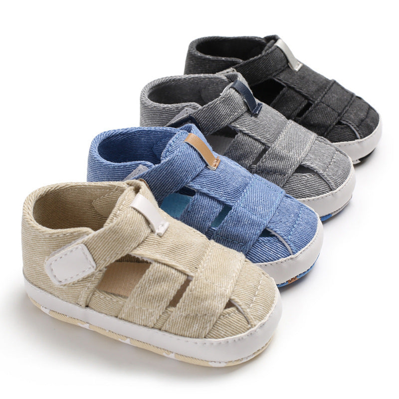 Niños recién nacidos bebés niños moda verano suave cuna zapatos primer andador sandalias antideslizantes zapato