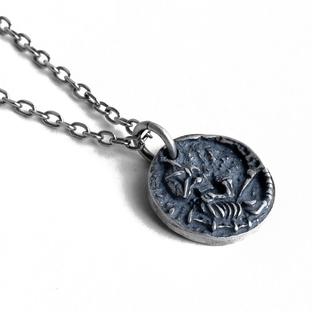 S925 Sterling Silver Gothic Antique Silver Little Devil Pendant