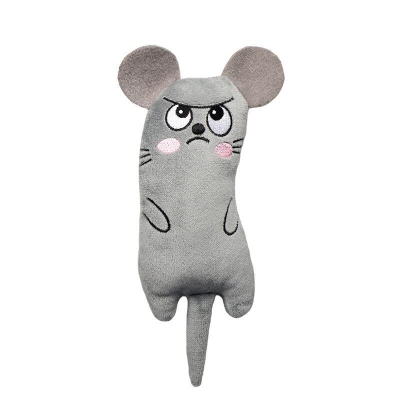 Jouets à la menthe brodés en peluche pour animaux de compagnie de chat