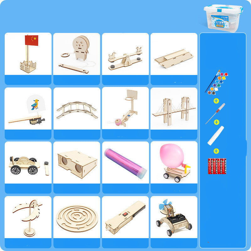 Science physique et technologie petit kit de production équipement pack de matériaux expérimentaux