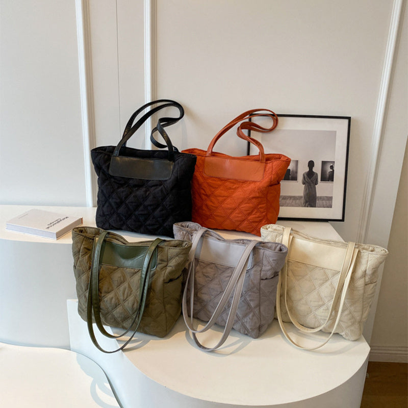 Losange couture sac à bandoulière automne et hiver luxe femmes sac haute capacité décontracté déplacements sacs à main personnalisés