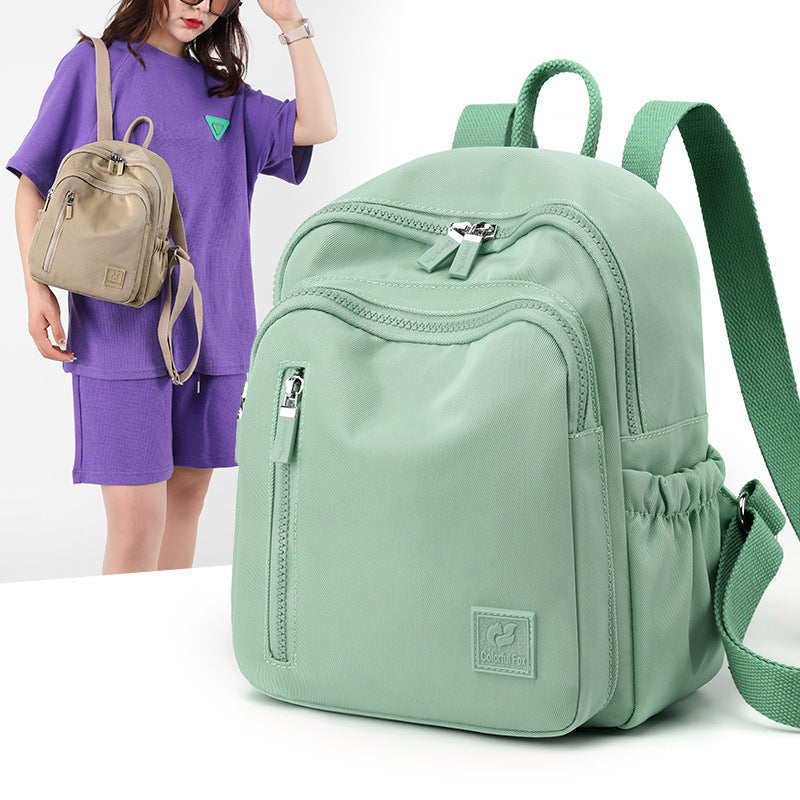 New Nylon Water Repellent Large-capacity Backpack Female Lightweight Backpack