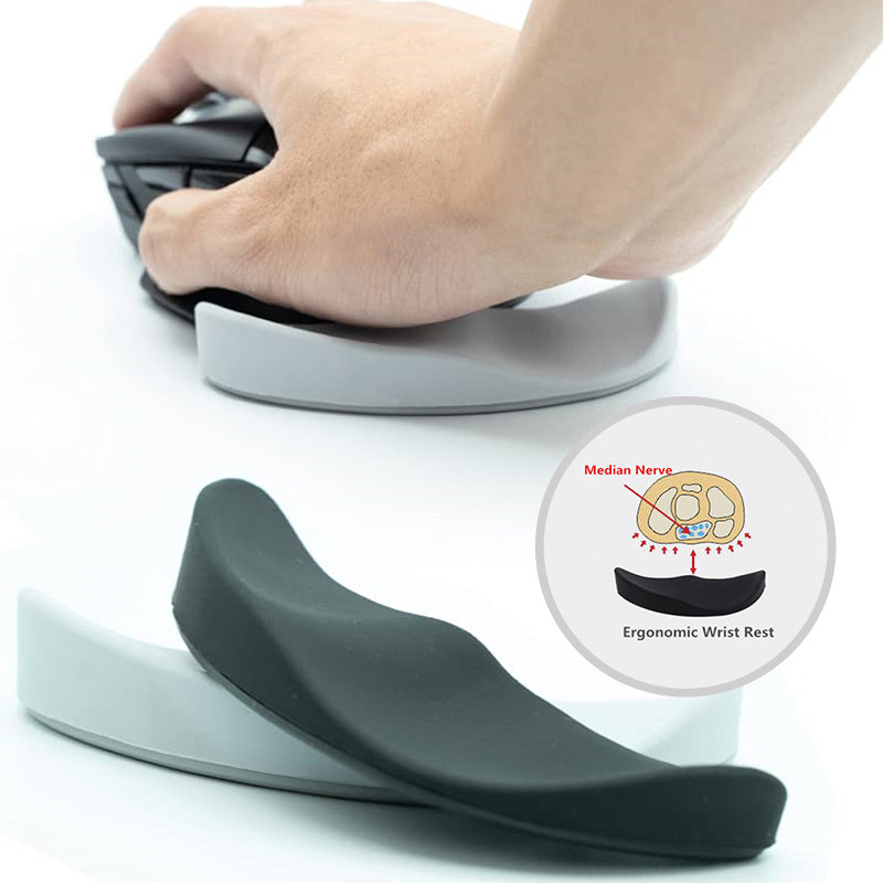Repose-poignet de souris ergonomique, tapis de souris en Gel de silicone antidérapant, tapis de Support de repose-poignet aérodynamique, tapis de souris d'ordinateur pour accessoires de PC de jeu de bureau