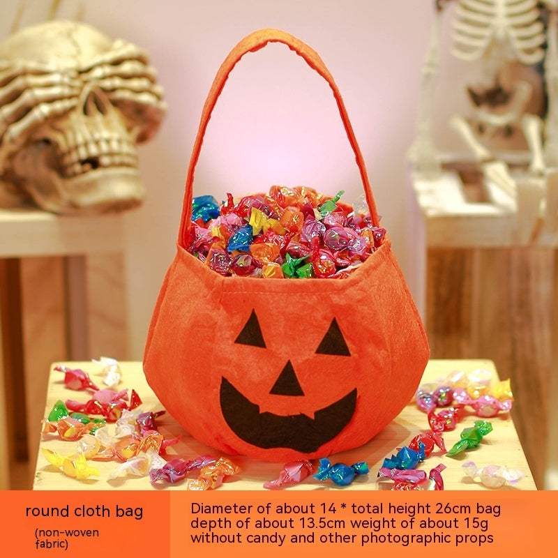 Halloween Pumpkin Bag Portable Children Props