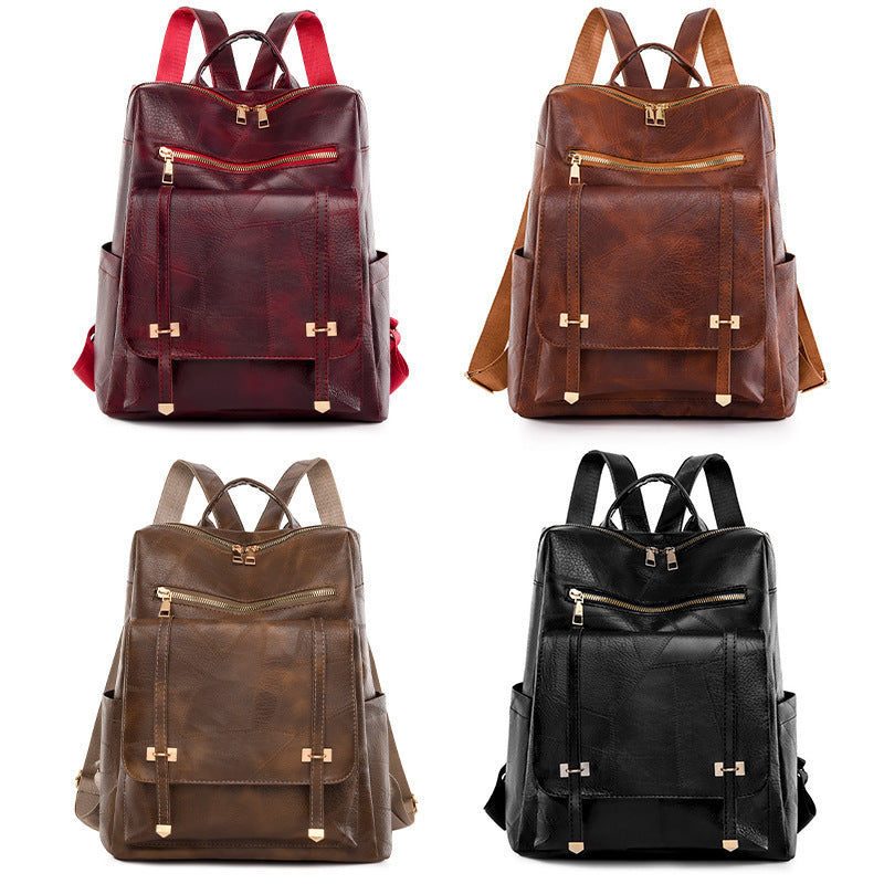 Sac à dos simple et à la mode de grande capacité pour femmes