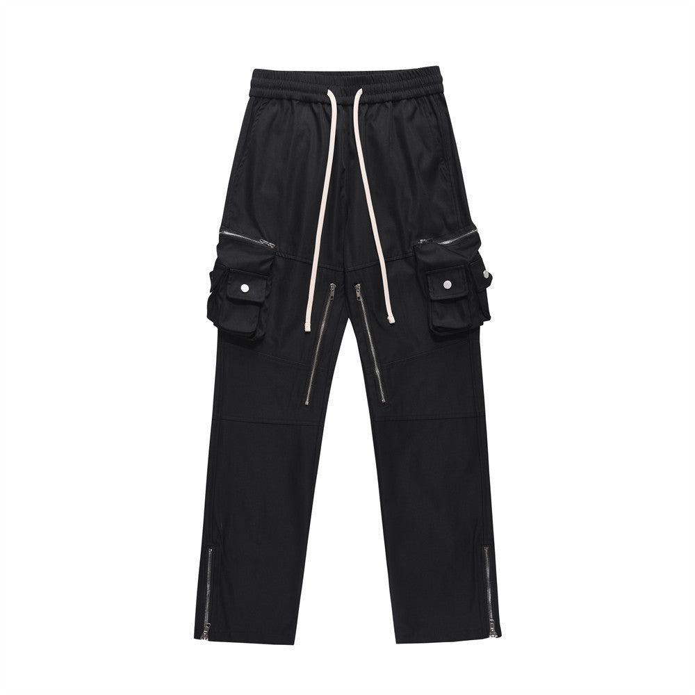 Mechanical Style Workwear Casual Trousers For Men