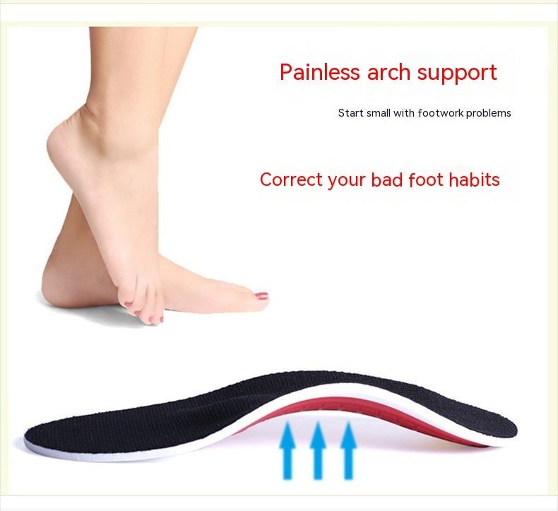 Support de voûte plantaire EVA Correction sport coussin de choc haute élastique respirabilité Massage semelle intérieure orthopédique pied plat Correction semelle intérieure