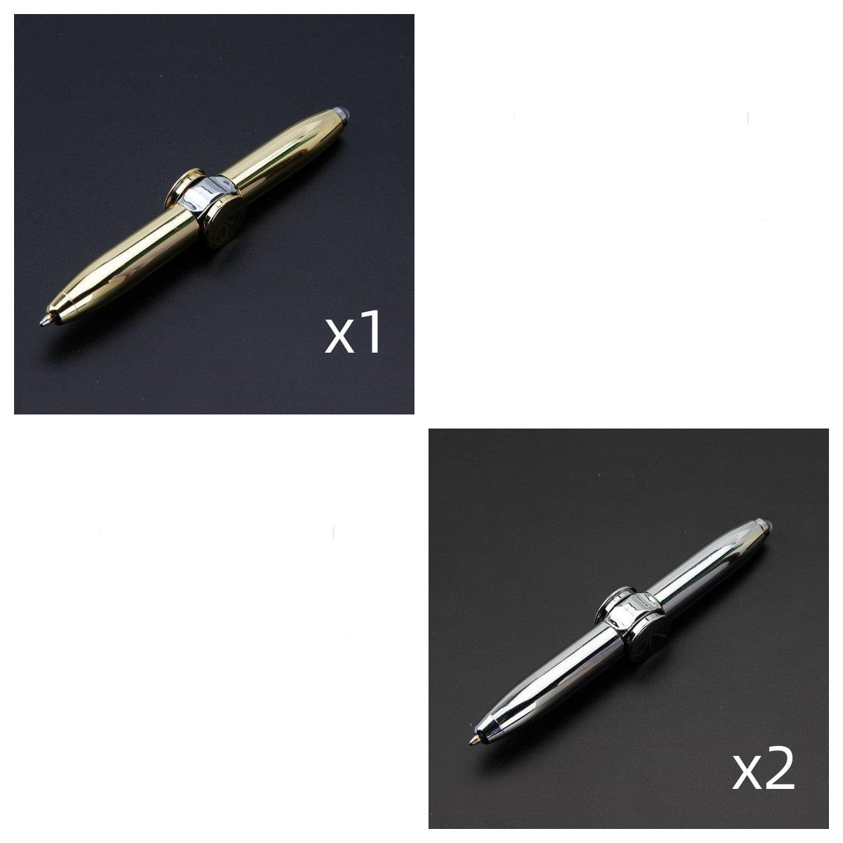 Stylo à bille multifonctionnel pour étudiant, gyroscope à doigt de décompression