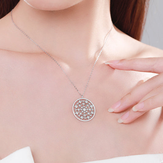 Fashion Circle Bubble Pendant Necklace For Women