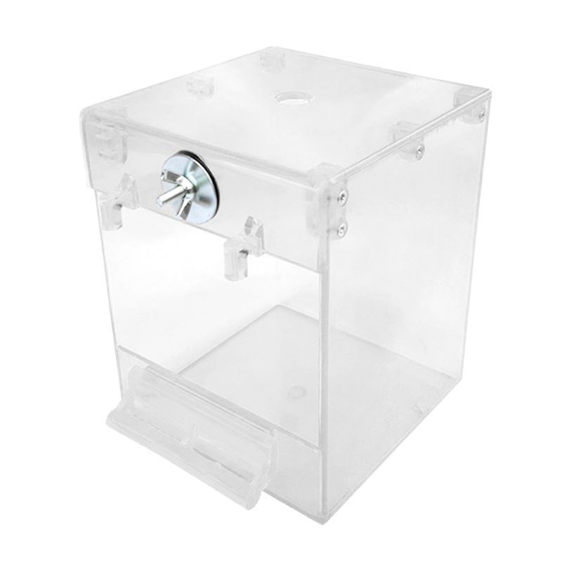 Bain d'oiseaux externe, bain Transparent, bassin carré, fournitures pour oiseaux, fournitures pour animaux de compagnie