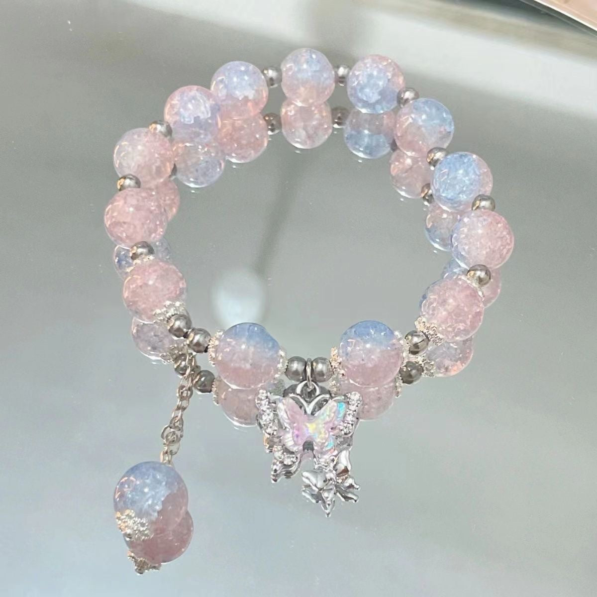 Bracelet de perles cassées papillon féerique pour femme, bijoux à la mode, Design d'intérêt particulier