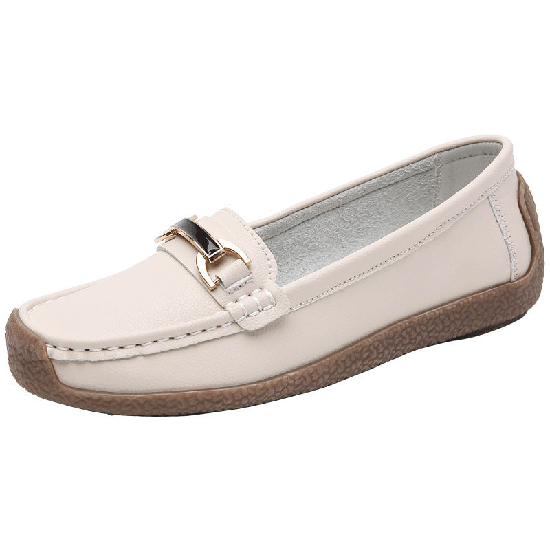 Mocassins confortables à surface douce, grande taille