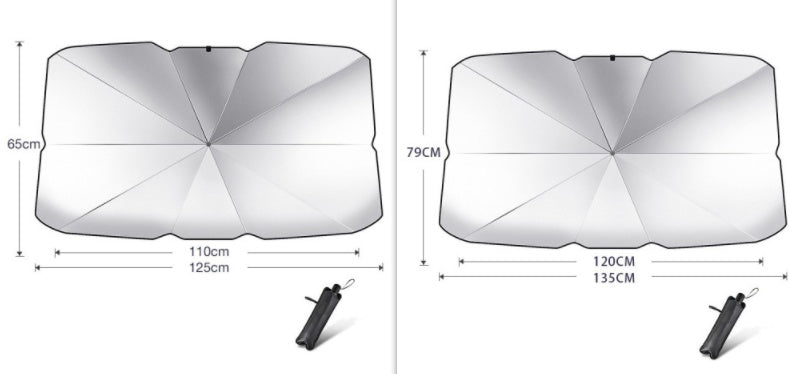 Pare-soleil pliable pour pare-brise de voiture, Protection UV, isolation thermique, Parasol, couverture de fenêtre avant automatique, Protection intérieure, Gadgets d'été