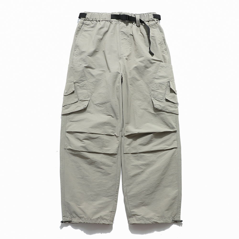 Men's Pleated Loose Outdoor Sports Drawstring Trousers