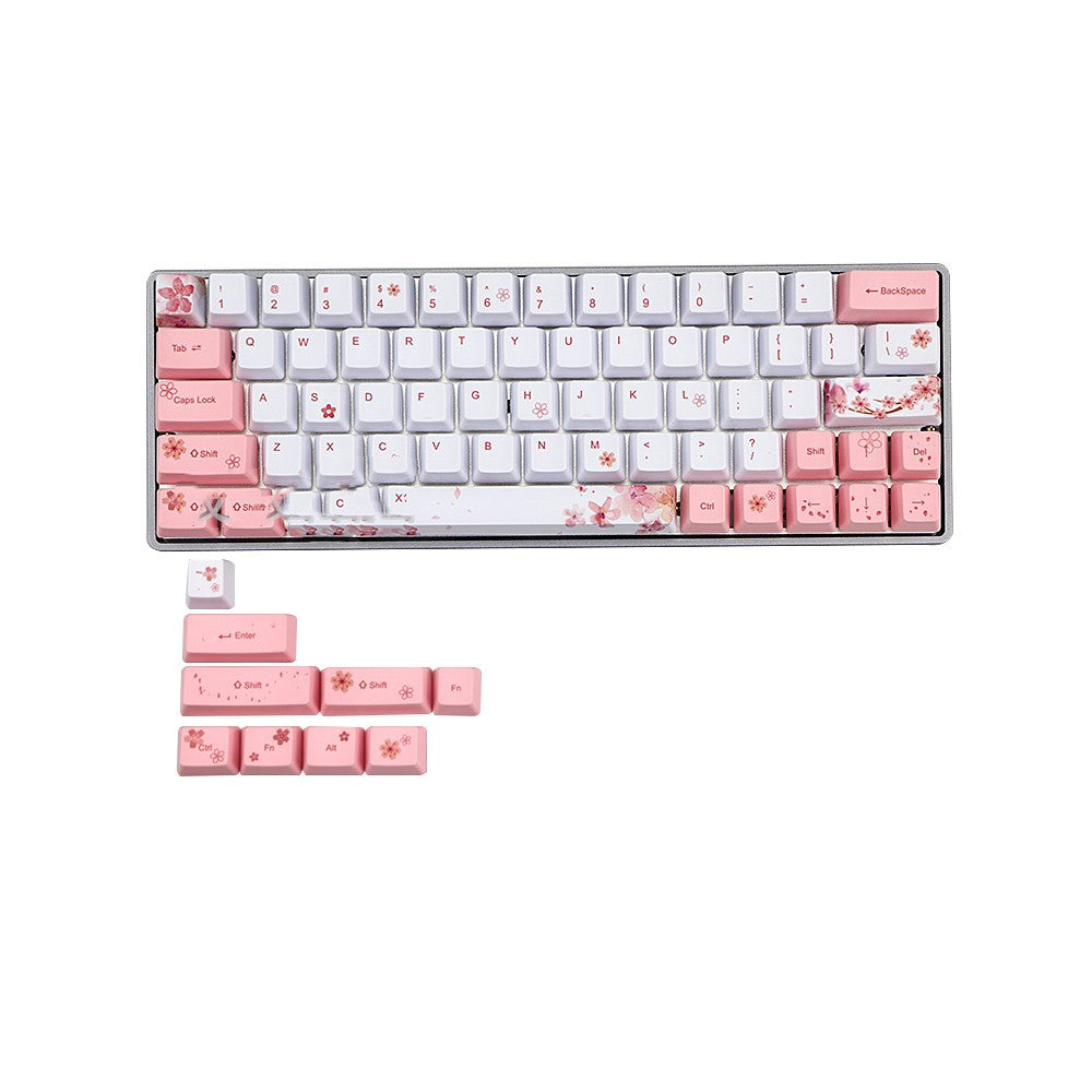 Sakura Keycap Key OEM Hauteur Keycap de sublimation à cinq côtés
