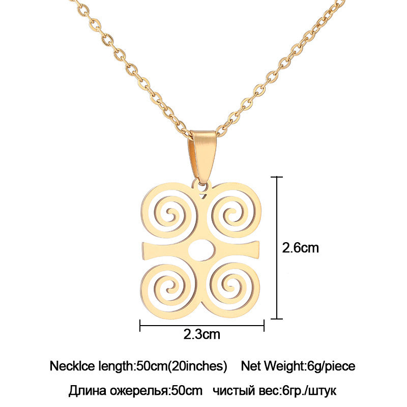 Women's Gold Stainless Steel Necklace