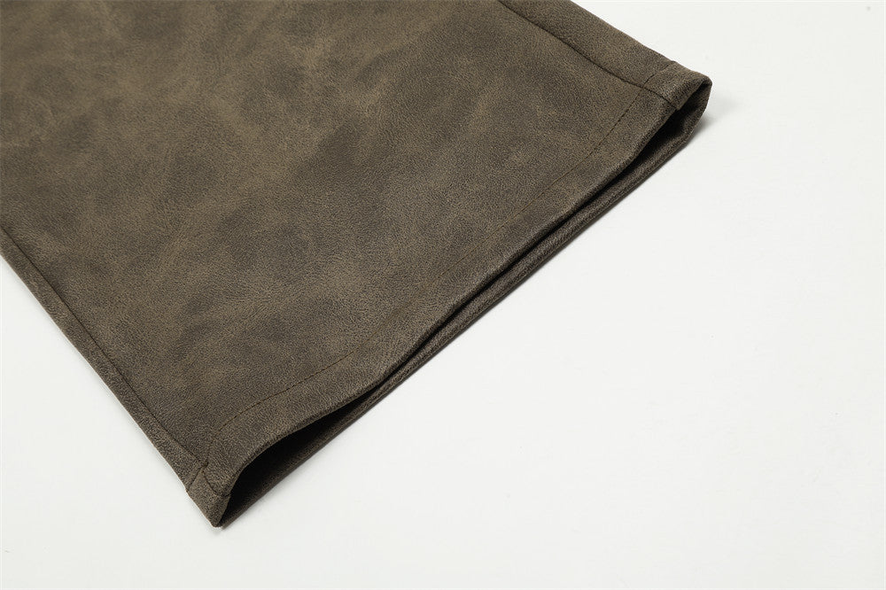 Loose Wide-leg Straight Trousers Multi-pocket Zipper Sports Pants